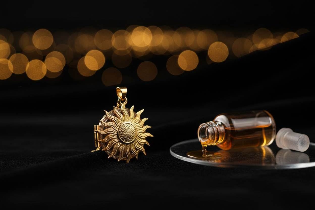 Perfume Locket Jewelry